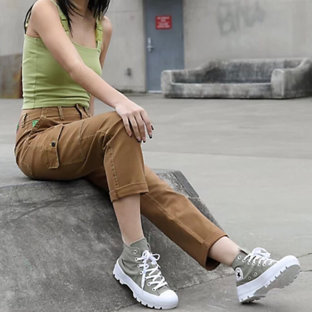 Empyre Marlo Bronze Brown Canvas Cargo Pants